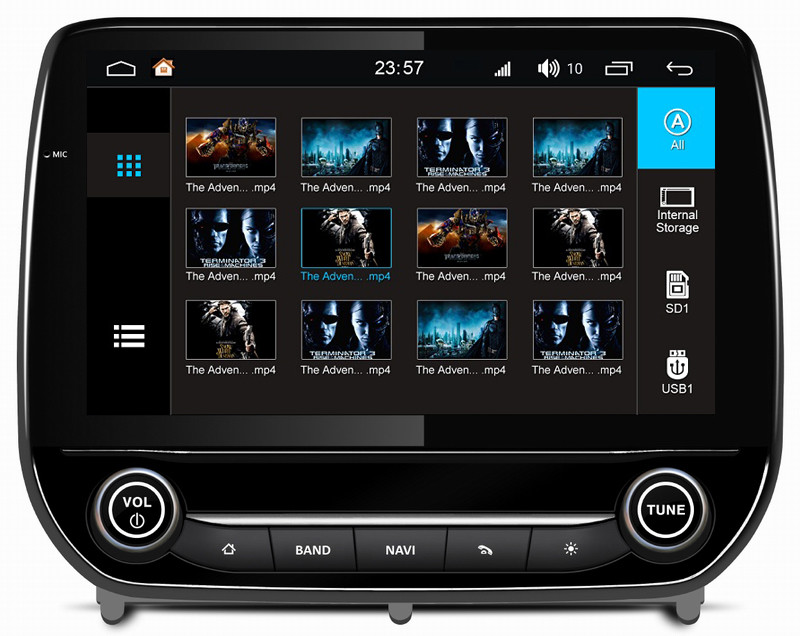 Ouchuangbo auto gps navi audio media S200 platform android 8.0 for Ford EcoSport 2018 support USB SWC AUX wifi bluetooth