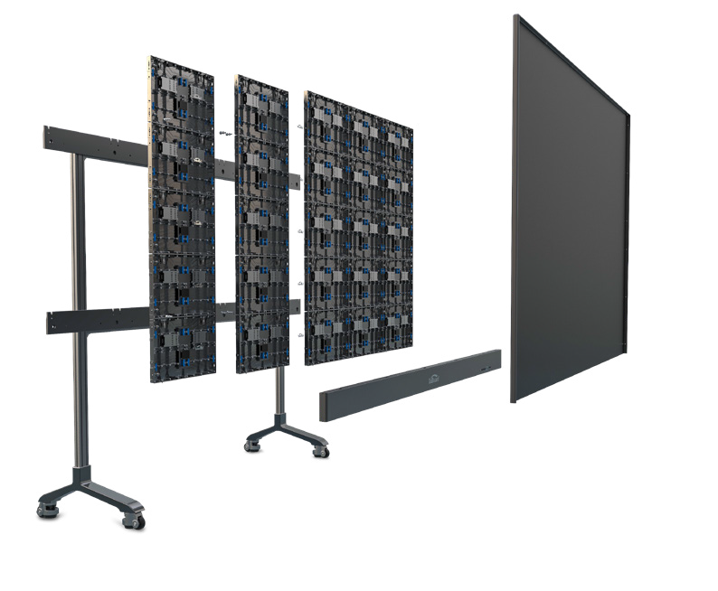 Conference HD 16:9 Led Tv Display 216 inch Remote Control Movable Led Screen