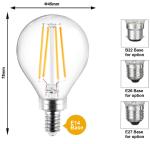 G45 E14 LED Filament Light Bulb 230V 120V 2W 4W filament Led Bulb