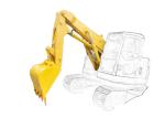 Shaogang Q355B 30-36 ton Excavator Shorten Arm Tunnel Boom With Bigger Cylinders