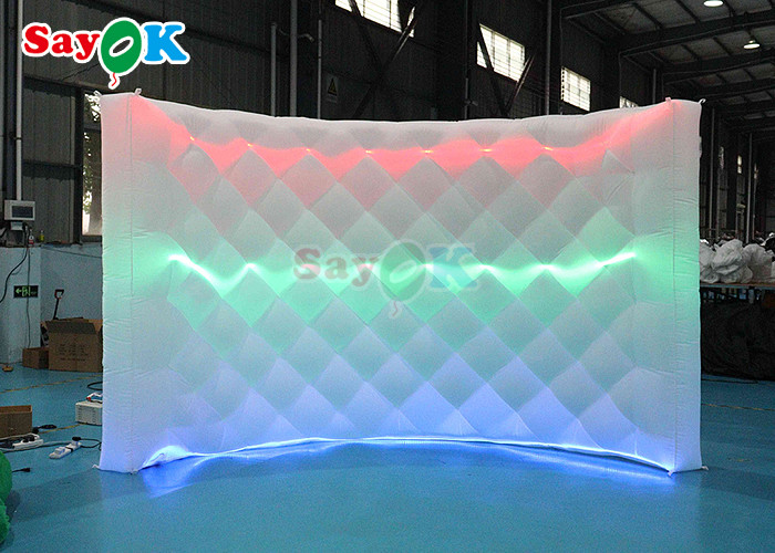 Inflatable Led Photo Booth Curved Inflatable Wall Stage Office Backdrop