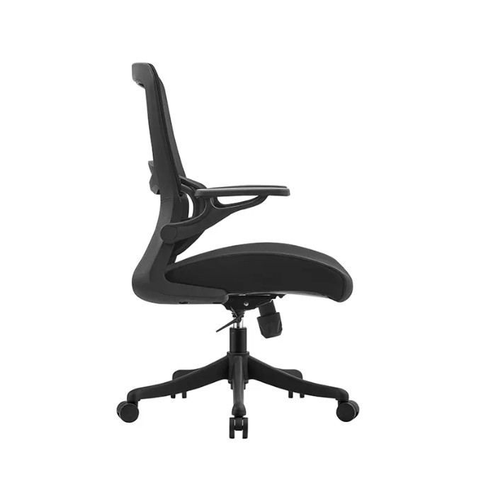 Ergonomic Office Chairs With Adjustable Armrests Waist Impeller Rolling Mesh Computer