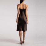 Luxury MIDI Satine Milk Silk Dress Yellow Knitted For Women