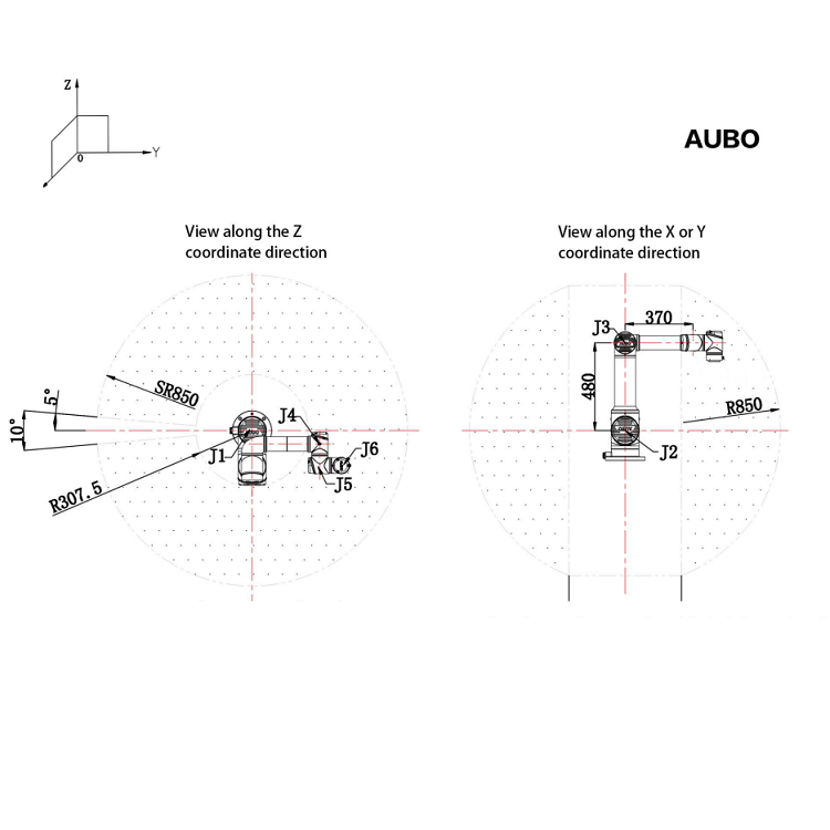 6 Aixs Robot Arm AUBO i16 Of Cobot Robot With 16KG Payload As Material Handling Equipment Parts