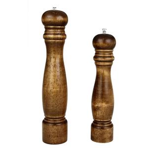 Wholesale Hand-Crafted Mini Wood Pepper Mill Kits Salt And Pepper Grinder Set Mill from china suppliers