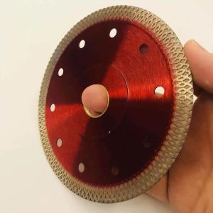 Wholesale SGS 125mm X Mesh Turbo Porcelain Tile Cutting Grinder Wheel Red from china suppliers