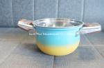 Multifunctional stainless steel soup pot 6pcs large capacity stock pot cookware