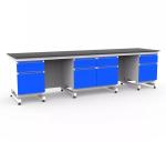 Gooseneck Design School Laboratory Furniture Dental Laboratory Workstation Side