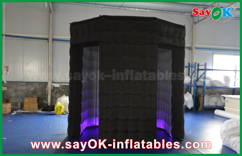 Inflatable Photo Studio Octagon Inflatable Photo Booth Kiosk Enclosure With Waterproof Material
