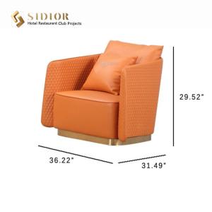 Wholesale Morden Design Sofa, Lobby sofa, Leisure sofa, Hotel Sofa, PU Leather Upholstery, High Density Foam, Stainless Steel Base from china suppliers