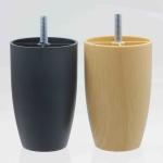 KR-P0395 Smooth Replacement Chair Feet Plastic 4 Inch Strong Load Bearing