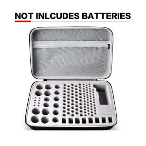 Wholesale zipper EVA 140 battery Storage Organizer With Tester from china suppliers