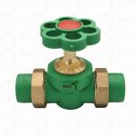 PPR Double Union Ball Valve Exposed Installation Corrosion-Resistant Customized