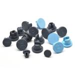Blue Butyl Rubber Stoppers 13mm Glass Bottle Rubber Stopper For Injection Vials
