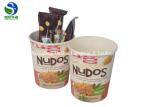 Food grade disposable take away round 12oz kraft paper soup bowl with paper lid