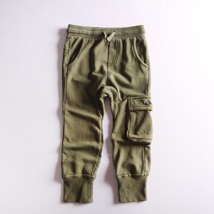 Wholesale Stockpapa Olive Multi Pocket Sweatpants For Boys from china suppliers