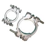Double Bolt Clamp , Din2817 Safety Clamp Steel Extrusion Technology