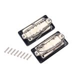 Alnico 5 Chrome Metal Humbucker Pickup Double Coil 13~14kΩ For LP Guitar With