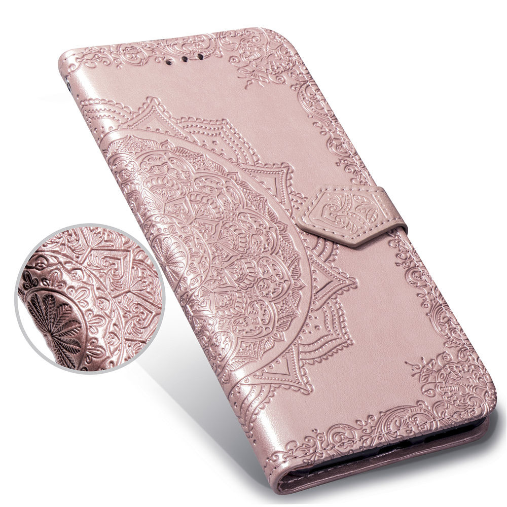 Multi Color Embossed Mandala Phone Flip Case For Xiaomi Redmi note6/note6 pro Pocophone F1 Max3 Redmi5 plus Redminote5