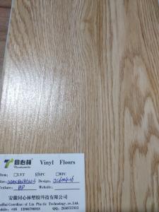 Wholesale Heat-resistance SPC Vinyl Flooring Coordinated Lin , Office Grey Vinyl Plank Flooring from china suppliers