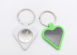 Wholesale Plastic Nickel Plated Cute Metal Keychain 35mm Heart Shape Key Ring from china suppliers