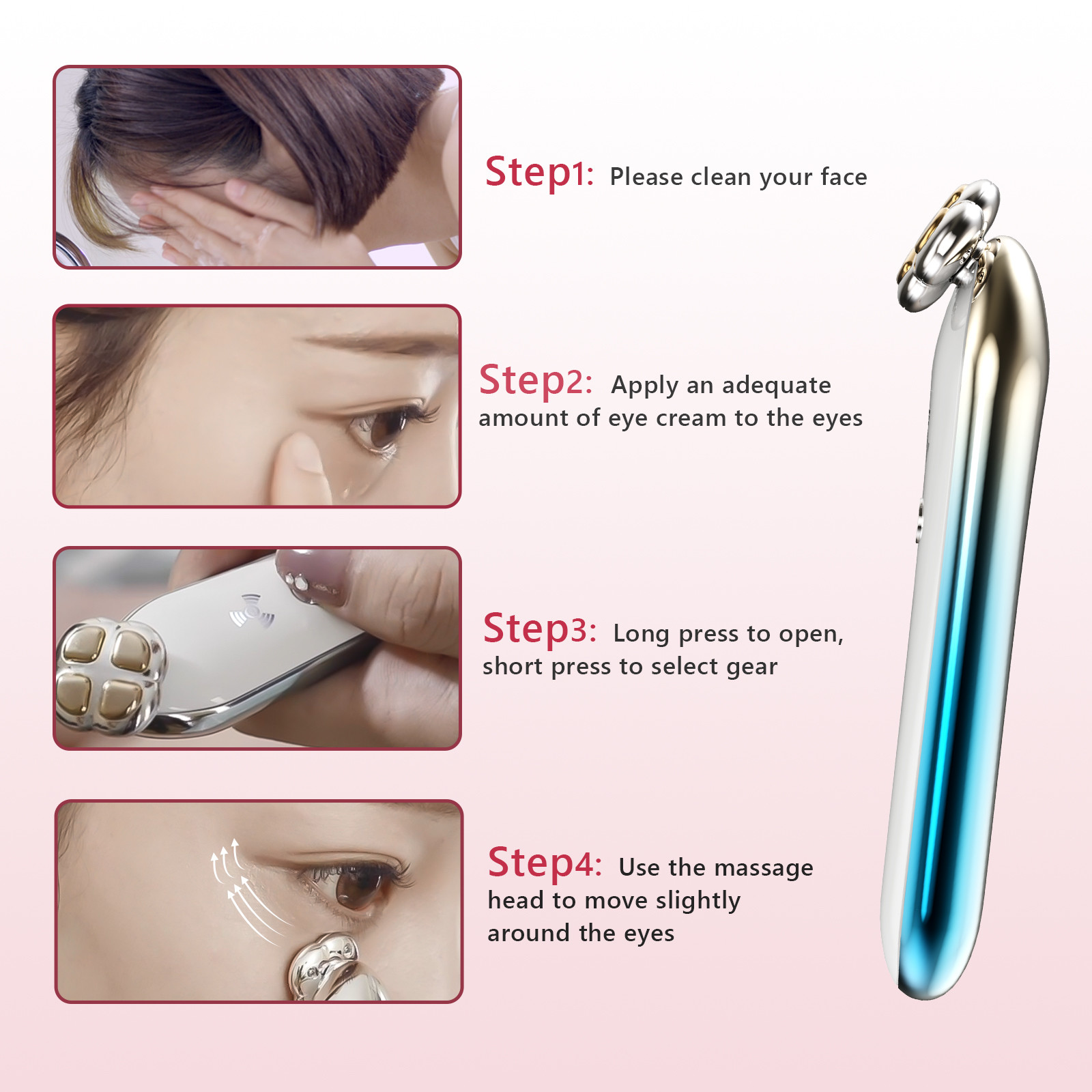 CE Eye Bags Removal Small DC5V 1A Eye Beauty Device