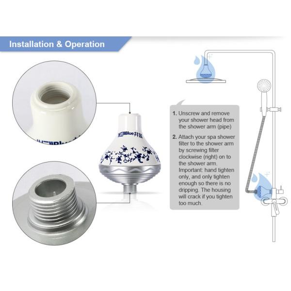 Beautiful Design Shower Filter For Hard Water , Chlorine Removal Shower Filter