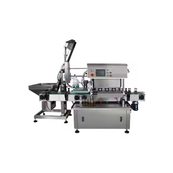Full Automatic Twist Off Cap Round Jam Bottle Glass Jar Vacuum Capping Sealing