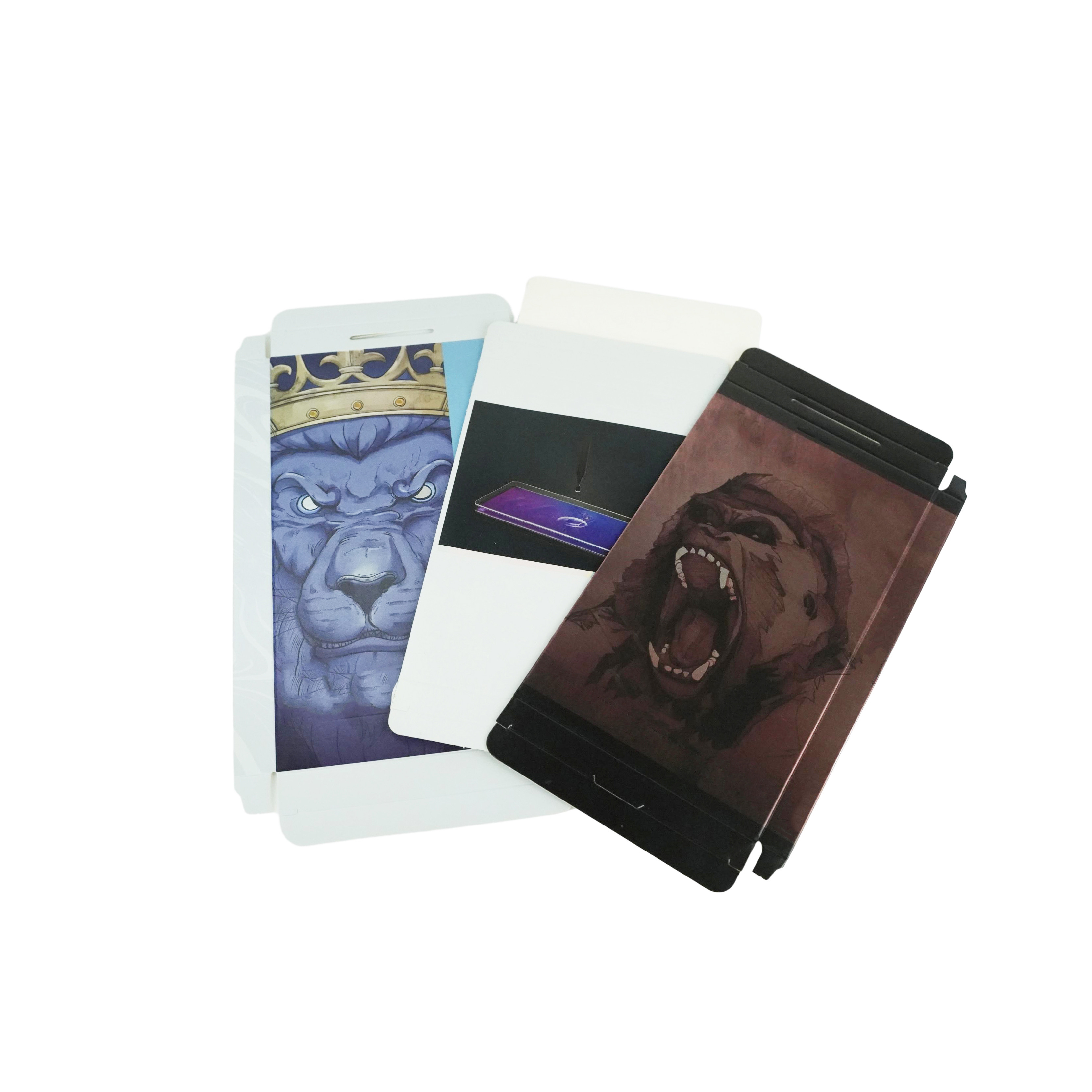 Cell Phone Screen Protector Coated Paper Glass Screen Protector Packaging Box