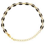 Geometric 18K Gold Bracelet Zircon Drip Oil DIY Chain Link Bracelet