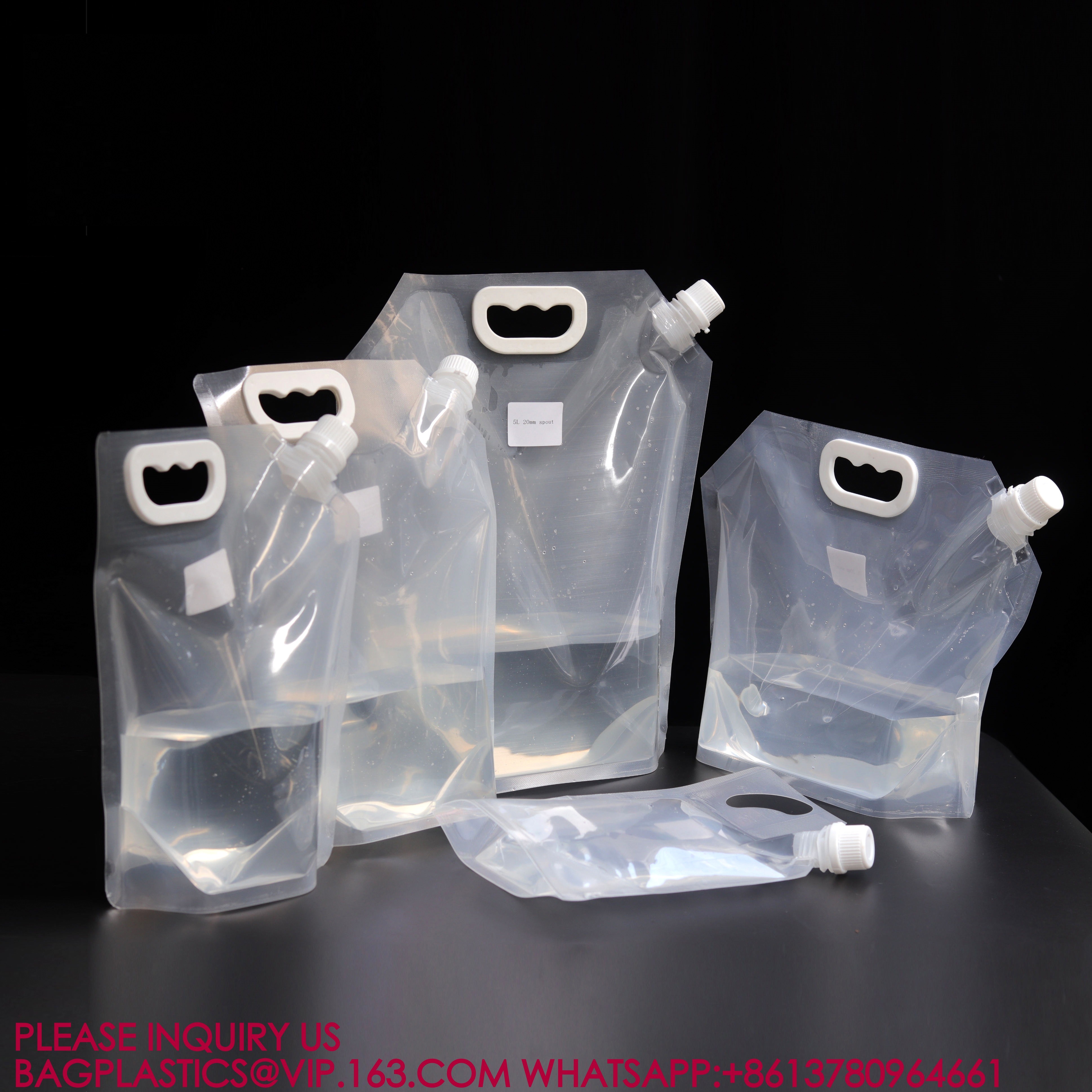 100ml 250ml 500ml 800ml Stand Up Liquid Water Doypack Bag Spout PouchJuice Sauce Drink