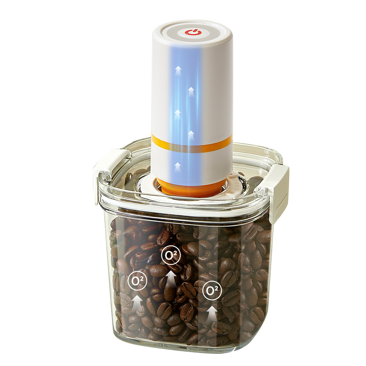 Electric Air Pump Airtight Lid Vacuumable Food Storage Jars