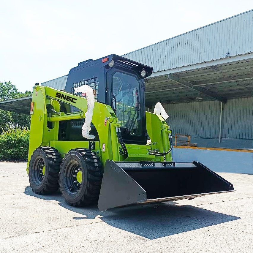 Compact Wheel Skid Steer Loader 300kg 500kg 800kg 1050kg Cargadoras Compactas Skid Steer Loader Attachments