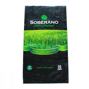 Wholesale ISO9001 40CM 56CM Width BOPP Packaging Bags 1/5 Anti Slip 20kg 46kg 50kg Rice Bags from china suppliers