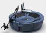 LLDPE Round Plastic Fishing Boats 185cm / 6.06ft Beam Bbq Donut Boat CE