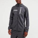 OEM custom logo brand men's streetwear outdoor sports track 100% polyester zip