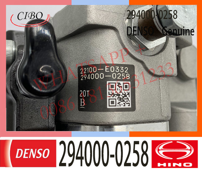 294000-0258 DENSO Diesel Engine Fuel HP3 pump 294000-0258 22100-E0332 S2273-01321 FOR HINO J05D