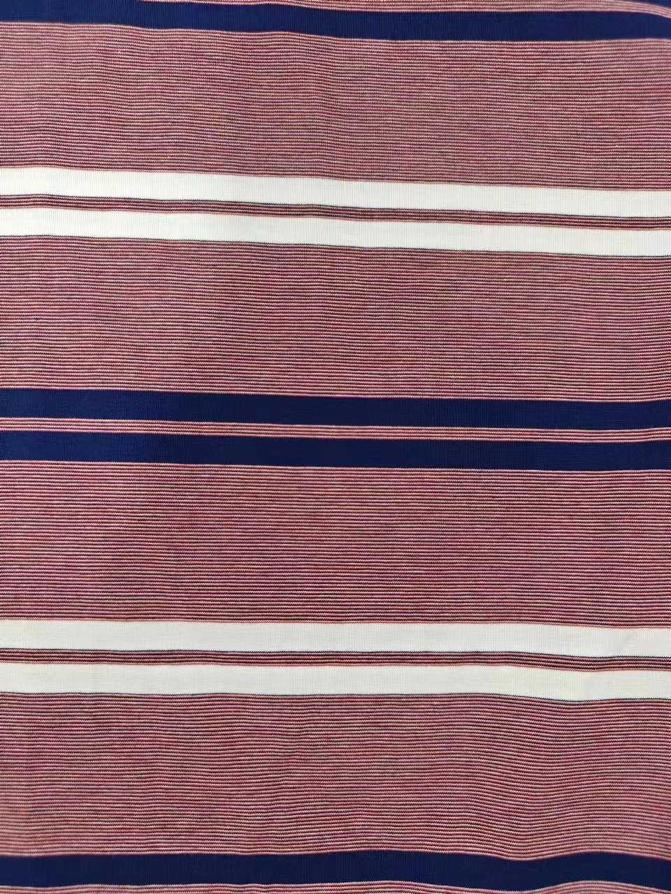 Environmental Friendly Smooth Striped Knit Fabric For Tracksuit