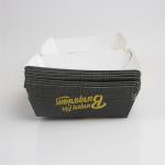 Eco Friendly 750gsm Thickness Paper Hamburger Box Takeaway Food Container