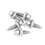 Flat Head Stainless Steel 304 Bi Metal Trailer Roofing Screws 6x25 with EPDM