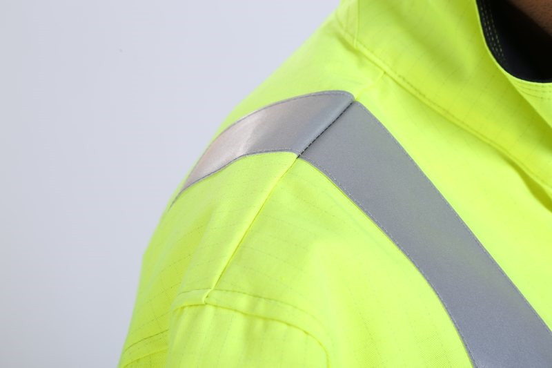 50mm Fr Tape Multi Norm Workwear 290gsm Yellow Hi Vis Jacket