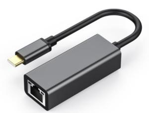 Wholesale Laptop USB Type C Converter RJ45 1000Mbps Drive Free Grey / Silver from china suppliers