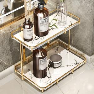 Wholesale Moisture Proof SS Bathroom Counter Stand , Waterproof 2 Tier Storage Rack from china suppliers