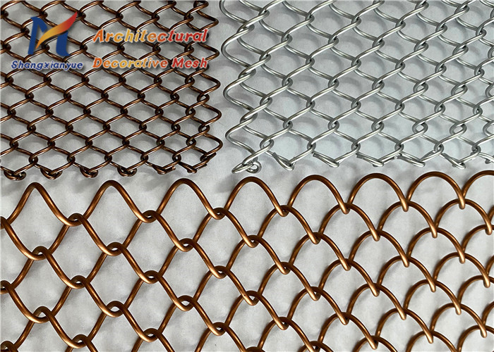 2.0mm Golden 316 Stainless Steel Wire Mesh Restaurant Metal Coil Drapery