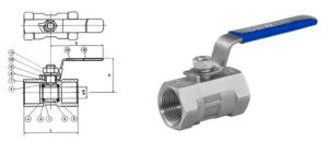 Wholesale 1PC Screwed Ball Valve from china suppliers