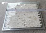 Decorative Marfil Marble Mosaic Wall Tiles For Bathroom / Kitchen Mildew Proof