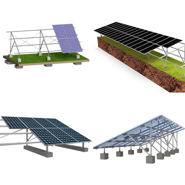 High Strength Solar Panel Mounting Brackets For Solar Power Plant Project With Flexible Connection