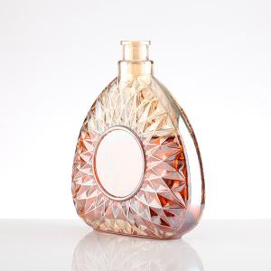 Wholesale Industrial Beverage 500ml Glass Luxury Brandy Wine Bottle with Cork Stopper from china suppliers