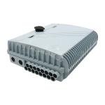 Indoor / Outdoor Fiber Optic Termination Box Plastic Housing 16 Ports SC Simplex