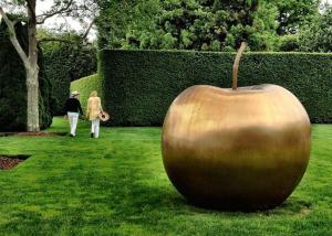 China Large Bronze Statue Apple Sculpture Contemporary For Garden Decoration on sale